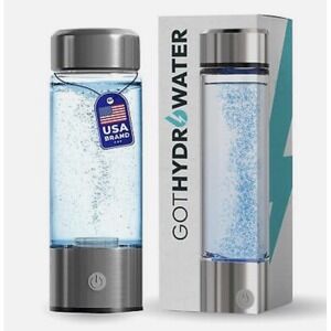 GotHydroWater‎ Hydrogen GLASS Water Bottle 1.6 PPM Quick Hydrogenation 420ml